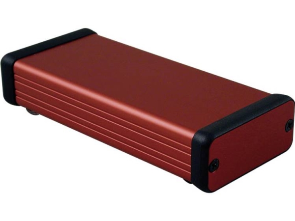 Hammond Electronics 1455C1201rd Profil-Kabinett 120 X 54 X 23 Aluminium Rød 1 Stk