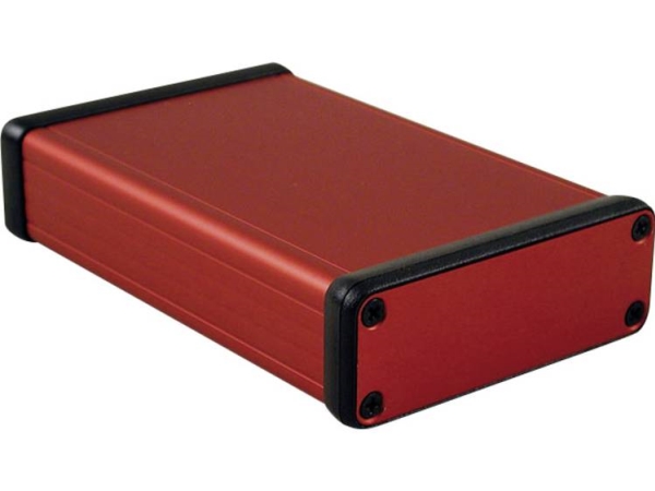 Hammond Electronics 1455J1201rd Profil-Kabinett 120 X 78 X 27 Aluminium Rød 1 Stk