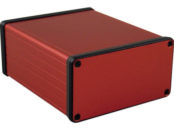 Hammond Electronics 1455N1201rd Profil-Kabinett 120 X 103 X 53 Aluminium Rød 1 Stk