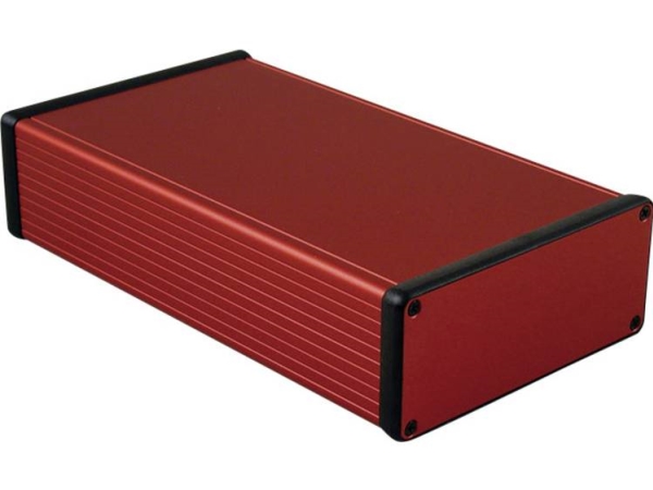 Hammond Electronics 1455Q2201rd Profil-Kabinett 220 X 125 X 51,5 Aluminium Rød 1 Stk