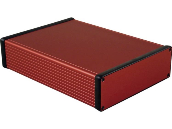 Hammond Electronics 1455T2201rd Profil-Kabinett 220 X 165 X 51,5 Aluminium Rød 1 Stk