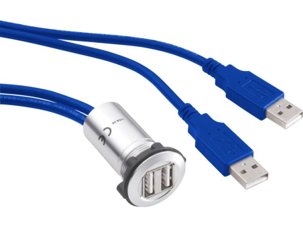 Tru Components Usb-13 Usb-Indbygningsstik 3.0 Tilslutning, Indbygning 2 X Usb-Tilslutning Type A Til 2 X Usb-Stik Type A Med 60 Cm Kabel Indhold: 1 S