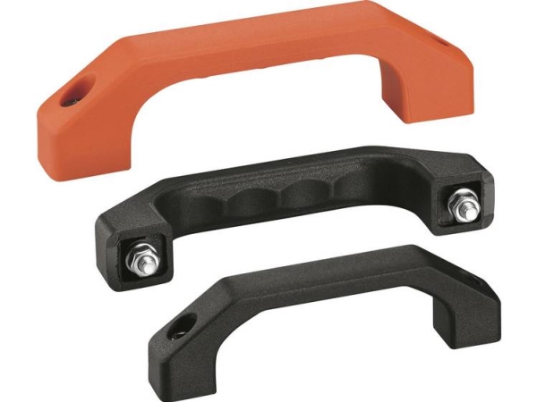 Rohde Rg-1P.120.84 Kabinettgriff Stift Für Zylinderschrauben Schwarz 146 X 20,5 X 39 Mm