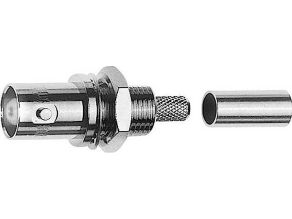 Telegärtner Bnc-Kabeleinbaubuchse Crimp G01 50 Ohm, Crimp/Crimp, A1305, Z01, G01 (Rg-58 C/U) - 1 Stück (J01001a0078)