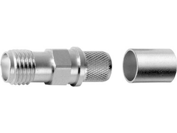 Telegärtner Sma-Kabelbuchse Crimp G30 C2706, G30 (1.5/3.8), Gold (Standard) - 5 Stück (J01151a1061)