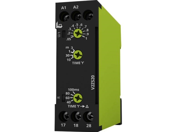 Tele V2zs20 12-240V Ac/Dc Zeitrelais Multifunktional 1 Stück Zeitbereich: 0,04 - 180 S 2 X Endschalter