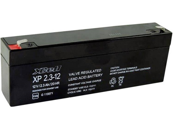 Xcell Xp2.112 Blybatteri 12 V 2.3 Ah Blyfleece (B X H X T) 178 X 66 X 35 Mm Fladstik 4,8 Mm Vedligeholdelsesfri, Vds-Certifikation