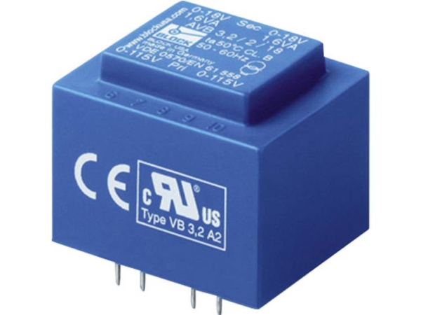 Block Avb 1,5/2/6 Printtransformator 2 X 115 V 2 X 6 V/Ac 1.50 Va 125 Ma
