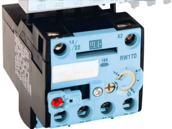 Motorbeskyttelsesrelæ 1 X Brydekontakt, 1 X Sluttekontakt Weg Rw17-1D3-U004 1 Stk