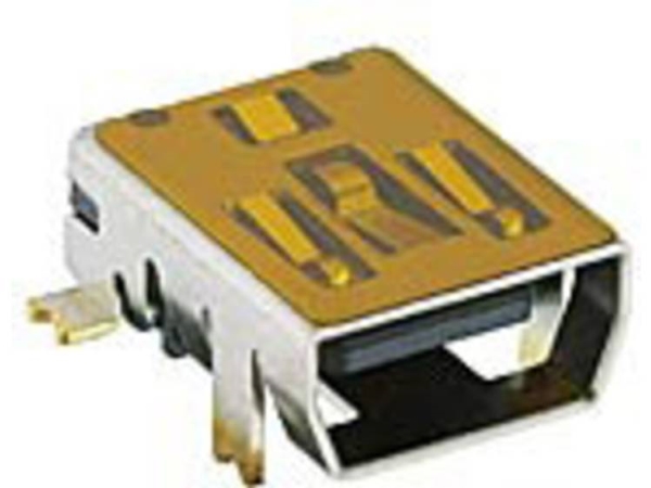 Mini Usb 2.0 Chassisbuchse Typ Ab Anschluss, Unterputz Horizontal 2486 02 Vp3 2486 02 Vp3 Lumberg Inhalt: 1 Stück