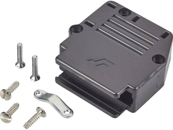 Fci D-Sub 863093C50alf D-Sub-Kabinet Poltal: 50 Plastic, Metalliseret 90 ° Sort 1 Stk
