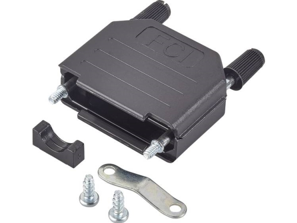 Fci D-Sub 86303639Blf D-Sub-Kabinet Poltal: 25 Plastic, Metalliseret 180 ° Sort 1 Stk