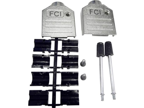 Fci D-Sub 8655Mh0901bklf D-Sub-Gehäuse Polzahl: 9 Zinkdruckguss 180° Silber 1 St