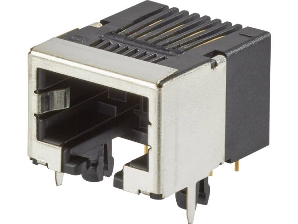 Fci Modular Jacks Rj45 Einbausteckverbinder 92250-088Lf Anschluss, Unterputz Horizontal Polzahl: 8P8c Metall 1 St
