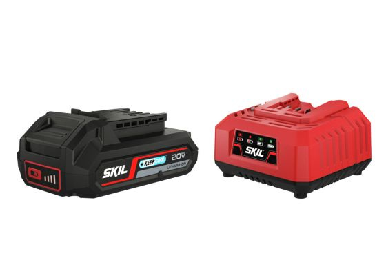 Skil BC1E3110AA, Set med batteri och laddare, Litium-Ion (Li-Ion), 2,5 Ah, 20 V, Skil, Svart, Röd Skil BC1E3110AA, Set med batteri och laddare, Litium-Ion (Li-Ion), 2,5 Ah, 20 V, Skil, Svart, Röd