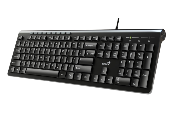 Genius Computer Technology Slimstar 230 Fullstor 100 Kabel Usb Qwerty Svart