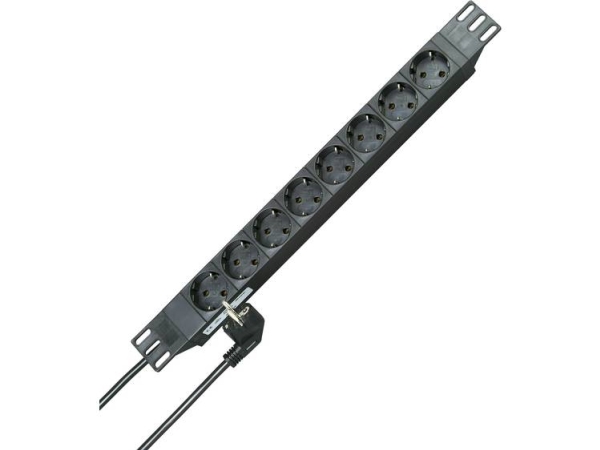 Kopp 930805014 Stikdåse 19 Schuko 8X Sort Stik Med Jordkontakt 1 Stk