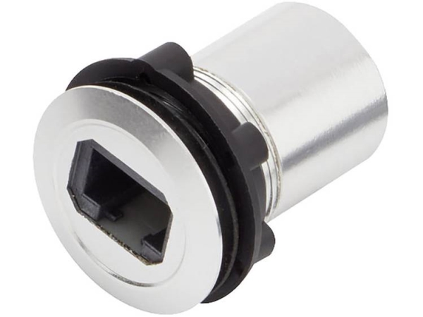 Tru Components Rj45-02 Rj-Einbaubuchse 1417396 Anschluss/Einbau Silber (1 Stk.)