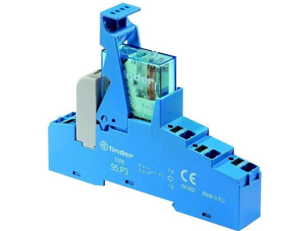 Finder 48.P3.7.012.0050 Relaiskomponente Nennspannung: 12 V/Dc Ausschaltstrom (Max.): 10 A 1 X Wechsler 1 St