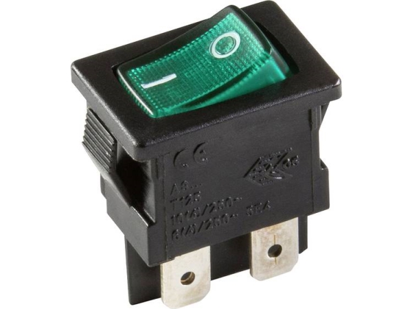Interbär Kippschalter 3634-250.22 250 V 10 A 2 X Aus/Ein Klickend 1 St
