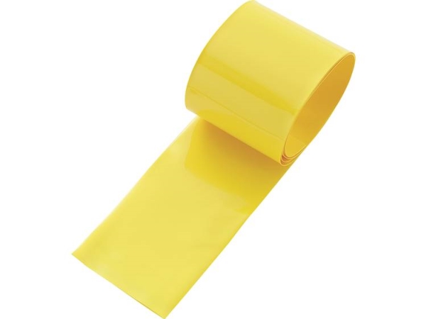 Tru Components 93014C85c Batteri-Krympeslange Uden Lim Gul 48 Mm 24 Mm Krympningshastighed:2:1 1 Stk
