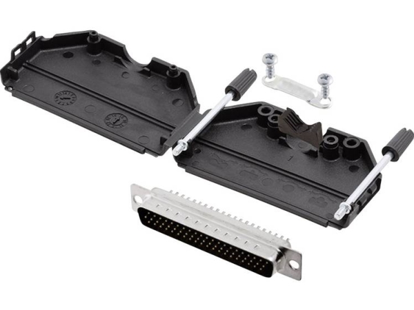 Encitech Dppk37-Bk-Hdp62-K 6355-0011-04 D-Sub Stiftliste-Sæt 180 ° Poltal: 62 Loddekop 1 Set