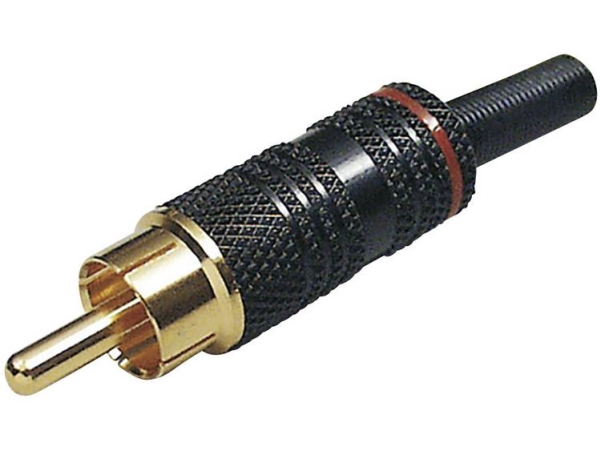 Bkl Electronic 0101012 Cinch-Stik Stik, Lige Poltal: 2 Rød 1 Stk