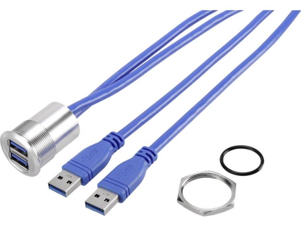 Usb A Buchse 3.0 Usb-22 2X Usb 3.0 Stecker A Auf 2X Usb 3.0 Stecker A 92007P89 Tru Components Inhalt: 1 Stück