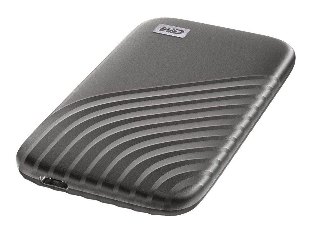 Western Digital My Passport, 1 Tb, Usb Typ-C, 3.2 Gen 2 (3.1 Gen 2), 1050 Mb/S, Passwortschutz, Grau