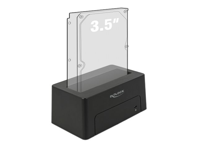 Delock - HDD dockningsstation - fack: 1 - SATA 6Gb/s - USB 3.1 (Gen 2) - svart | Datorkomponenter - Hårddisk & Lagring - Kabinett & docking | GameStuff