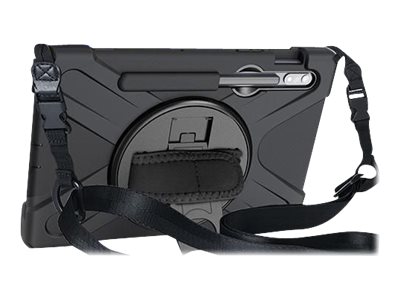 Estuff Defender Case - Tablet-Hülle - Silikon, Polycarbonat - Schwarz - 12.4" - Für Samsung Galaxy Tab S7+