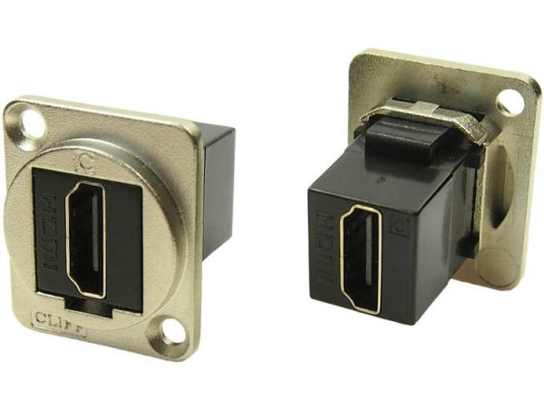 Xlr-Adapter Hdmi-Buchse Auf Hdmi-Adapter, Bündig Einbaubar Cp30200gm Cliff Inhalt: 1 Stück