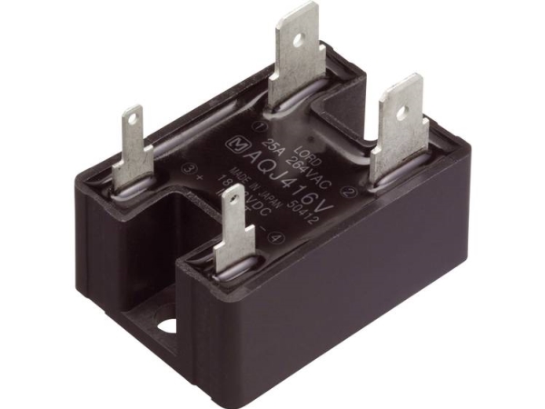 Panasonic Halvlederrelæ 1 Stk Aqj419v (Laststrøm Max.): 25 A Skolespænding (Max.): 264 V/Ac, Nulspændingskobling (Aqj419vj)