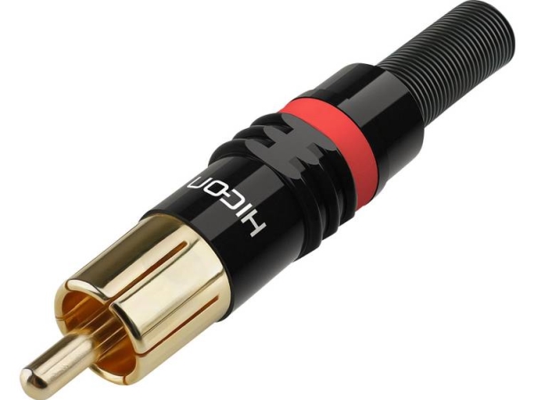 Hicon Hi-Cm03-Red Cinch-Stik Stik, Lige Poltal: 2 Sort, Rød 1 Stk