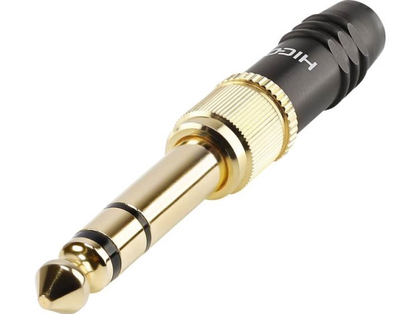 Hicon Hi-J3563s Klinkenstecker 3,5 Mm, Gerade, Polzahl: 3, Schwarz, 1 Stk