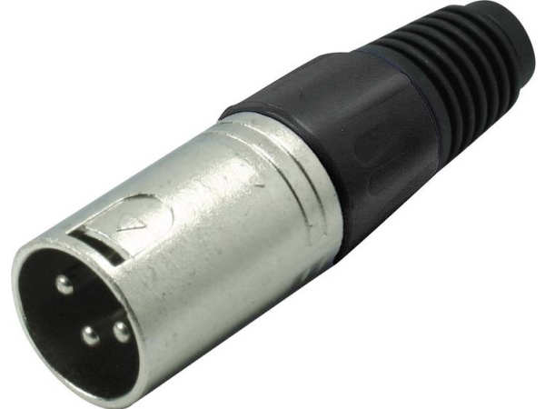 Kash 55002-S Xlr Stecker Stecker, Gerade Polzahl: 3 Schwarz 1 St