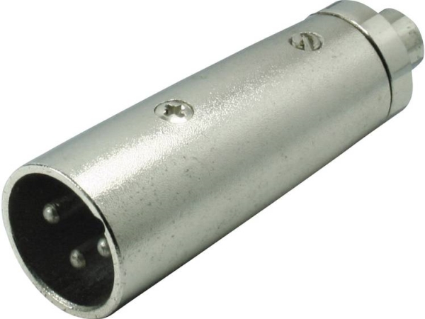 Kash Xlr Adapter Xlr Stecker - Rca Buchse Mono Poltal:3 1 Stück