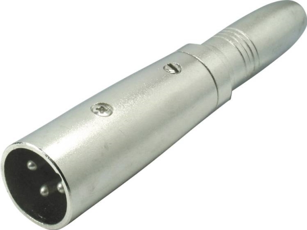 Kash Kash Xlr-Adapter Xlr-Stecker - Klinkenanschluss 6,3 Mm Mono Poltal:3 1 Stück
