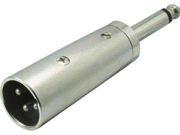 Kash Kash Xlr-Adapter Xlr-Stecker - Klinke 6,3 Mm Mono Poltal:3 1 Stück