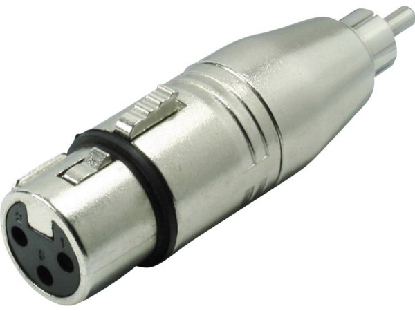 Kash Kash Xlr Adapter Xlr Stecker - Cinch Stecker Mono Poltal:3 1 Stück