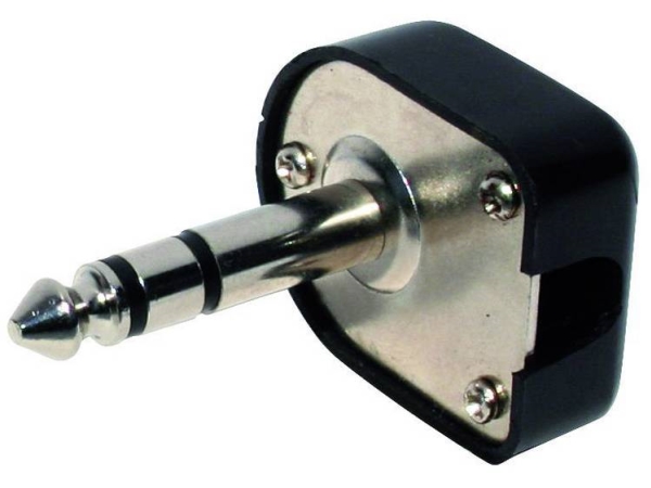 Tru Components 1559782 Jack-Stik 6,35 Mm Stik, Vinklet Poltal: 3 Stereo Sort 1 Stk