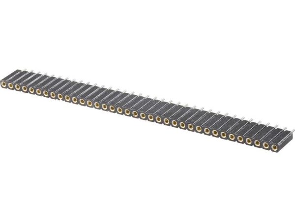 Tru Components Bøsningsliste (Præcision) Antal Rækker: 1 Poltal Hver Række: 36 Tc-0306-036-1-50-10 1 Stk