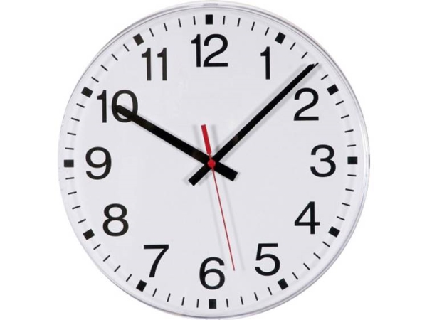 Eurotime 55000 Radio Vægur 30 Cm X 300 Mm X 300 Mm X 300 Mm Hvid Energisparefunktion