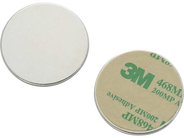 Tru Components N35-3502 1563949 Magnet-Pad N35-3502 Sølv (Ø) 35 Mm 1 Stk