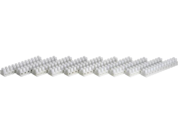 Tru Components Kronemuffe Fleksibel: 0.75-2.5 Mm² Stift: 0.75-2.5 Mm² Poltal: 12 Hvid 10 Stk