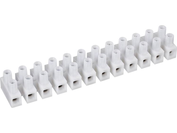 Tru Components Kronemuffe Fleksibel: 0.75-2.5 Mm² Stift: 0.75-2.5 Mm² Poltal: 12 Hvid 10 Stk