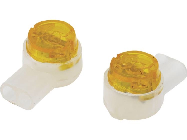 Tru Components Enkeltladerstik Fleksibel: 0.13-0.65 Mm² Stift: 0.13-0.65 Mm² Poltal: 2 100 Stk Gul
