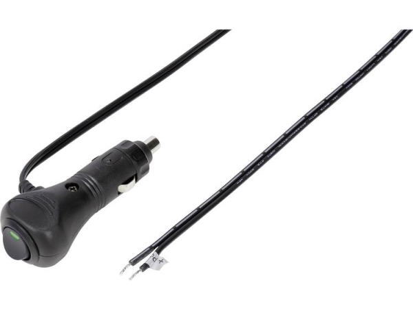 Tru Components Vehicle Stik Inkl. Kabel Tilladt Belastning Strøm Maks.=10 A 12 V/Dc