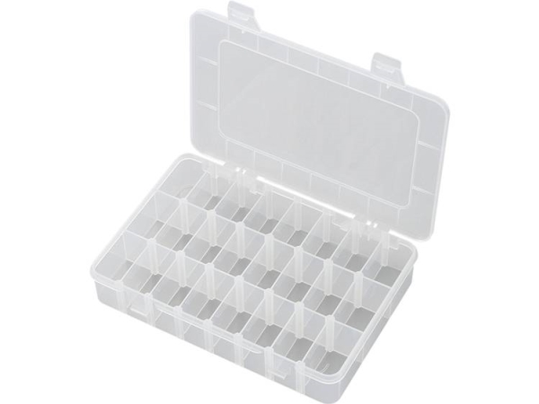 Tru Components Ekb-206 Sortimentskasten (L X B X H) 200 X 130 X 35 Mm Anzahl Der Fächer: 24 Variable Unterteilung 1 St