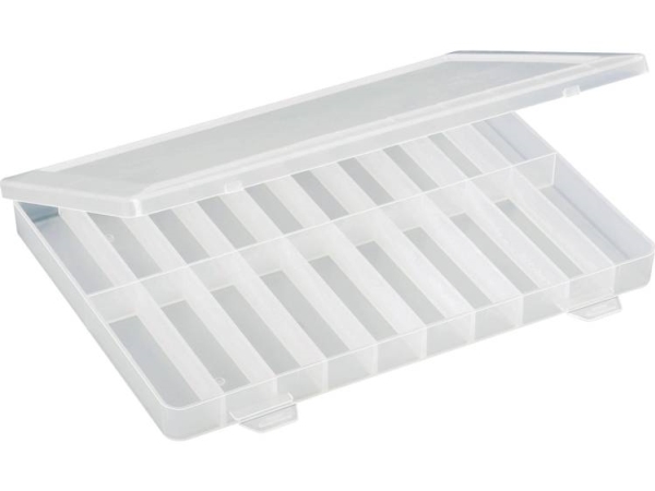 Tru Components Sortimentskasse (L X B X H) 250 X 180 X 24 Mm Antal Fag: 20 Fast Underopdeling 1 Stk